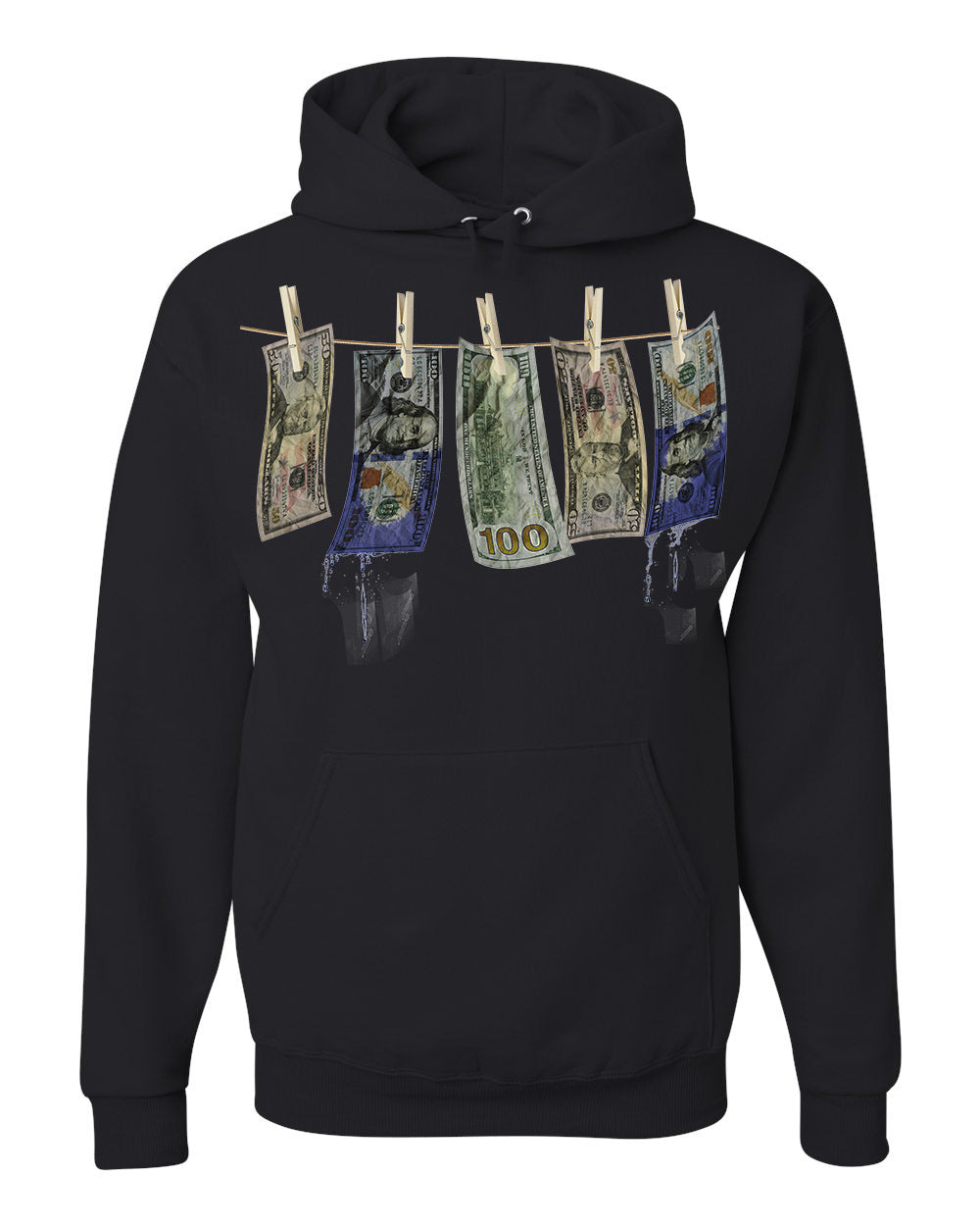 365 Clothing Blue Notes Hoodie -Black